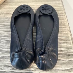 Tory Burch Flats Navy